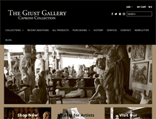 Tablet Screenshot of giustgallery.com